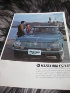 Brosjytre fra MAZDA med bilder av alle modellene dette året. 60 tallet