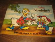 Meget pent, ubrukt hefte fra Nidar Chocoladefabrik, Trondheim. NIDAR SAMLEBOK. DONALD DUCK OG HANS VENNER. Walt Disneys Productions. 50-60 tallet.