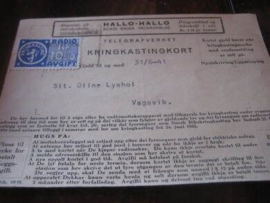 kringkastningskort 31.6.41.