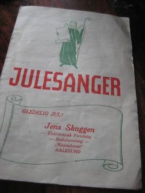 JULESANGER fra Jens Skuggen, Aalesund. 40 tallet