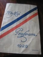 Program 1926, 17de Mai.