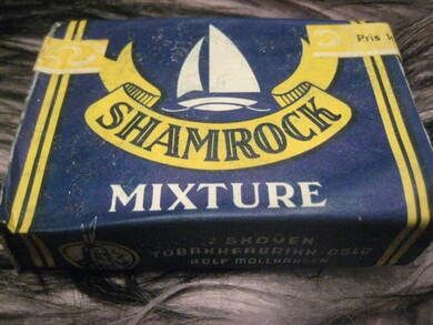 SHAMROCK MIXTURE, fra Skøyen Tobaksfabrik, 50 tallet.