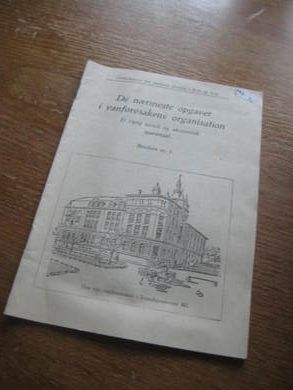 De nærmeste opgaver i vanføresakens organisasation. 1919