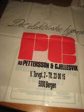 PETTERSEN & GJELLESVIK, BERGEN,  80 tallet.