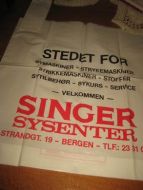 SINGER SYSENTER, STRANDGT. 19, BERGEN. 80 tallet.