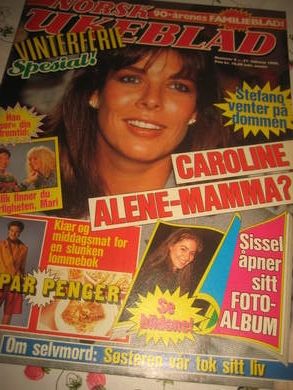 1990,nr 009, NORSK UKEBLAD. CAROLINE