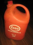 ESSO plastkanne  SAGKJEDEOLJE, 60-70 tallet.