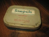 Blikkeske STREPSIL, 60-70 tallet.