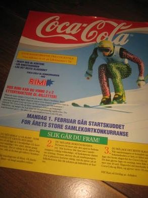 Coca Cola- RIMI, Vinn billetter til OL, 1994