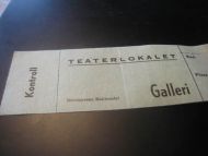 TEATERLOKALET, , 60 tallet.