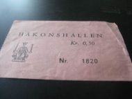 HÅKONSHALLEN, 1820, 60 tallet.