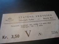 STATENS VEGVESEN, BREVIK BRU, 556, 60 tallet.