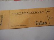 TEATERLOKALET, GALLERI, 60 tallet.