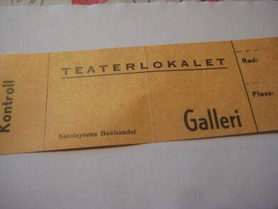 TEATERLOKALET, GALLERI, 60 tallet.