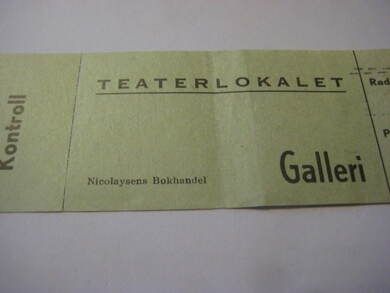 TEATERLOKALET, GALLERI, 1/13, 60 tallet.