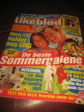 2001,nr 028, NORSK UKEBLAD. MARTHA OG METTE MARIT,