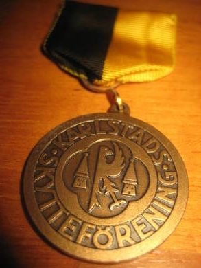 Medalje fra 90 tallet, dette er medalje nr 1