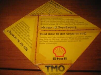 Reklame puslespill fra SHELL, 70-80 tallet.