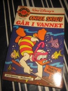 ONKEL SKRUE GÅR I VANNET, BOK NR 58, 1. UTGAVE.