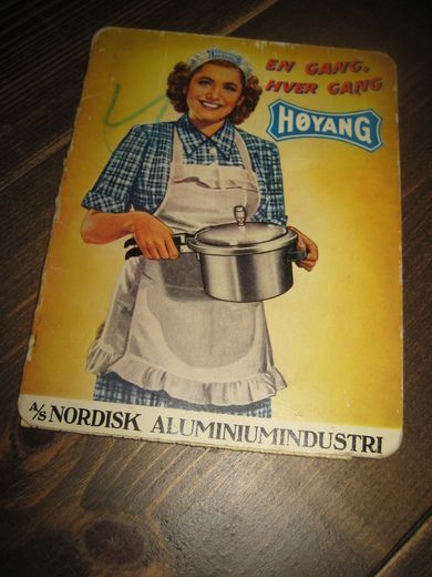 Reklamebrosjyre fra NORSK ALUMINIUMSINDUSTRI, 1953.