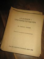 FROMME: SKJEBNER I UNIVERSITETSBYEN. 1935.