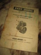 SABB DIESEL, Type H/HG. Tilleggs- bruksanvisning og stykkliste. 1972