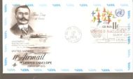 1973, FDC UNITED NATIONS,  LOUIS BLERIOT, 12. januar