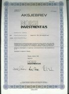 NORSE INVESTMENT, 1985