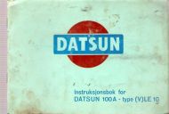 DATSUN Instruksjonsbok for DATSUN 100A- type (V) LE10. 1971