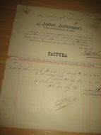 Factura fra John Johnsen, Christiania, 13. December 1893.