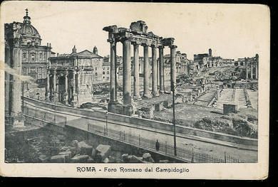 ROMA- Foro Romano dal Campidoglio.