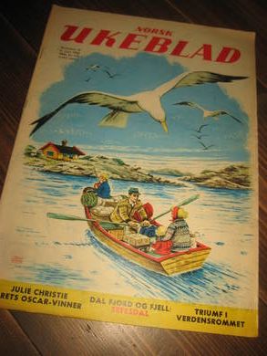 1966,nr 024, NORSK UKEBLAD. JULIE CHRISTIE. Helsides DBS reklame.