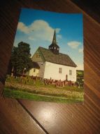 Ubrukt postkort, Follebu kirke, Gausdal, fra 1200 tallet. 