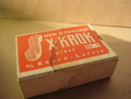 Eske med ubrukt innhold, X-KROK Nr 1, fra Kepro, Larvik, 70 tallet.