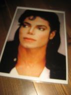 Foliert bilde av Michael Jackson, A4 format. Farger 