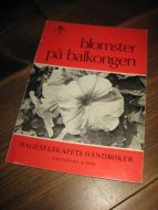 BLOMSTER PÅ BALKONGEN. 1969.