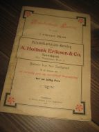 Katalog Underholdende Læsning, fra A. Holbæk Eriksen & Co, Trondhjem, 1899.