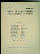 Serie 2, nr 20, UNIVERSITETET I BERGEN- SMÅ GODBITER FRA SAMLINGANE.