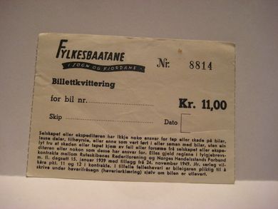 Fylkesbaatane i Sogn og Fjordane. 60 tallet. Nr 8814.