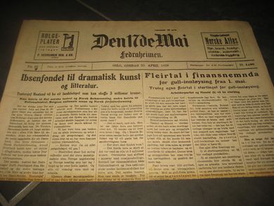 1928,nr 096, Den 17de Mai. Ibsenfondet.