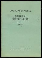 1953, LAGFORTEGNELSE- DOMMERFORTEGNELSE.