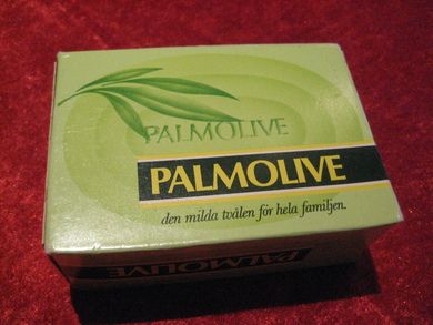 Strøken, uåpna såpe i originalemballasje, PALMOLIVE, 70-80 tallet. 