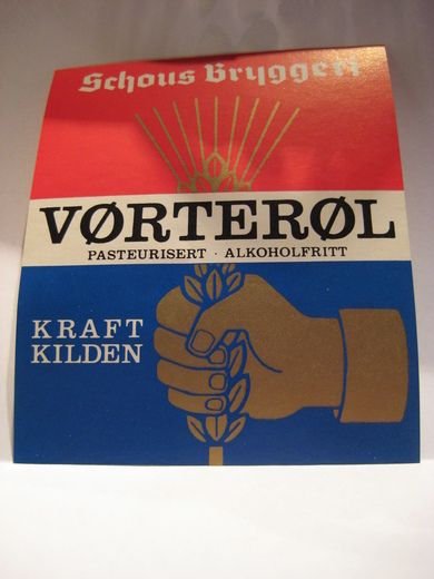 SCHOUS BRYGGERI,  VØRTERØL, 50 tallet.