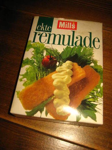 Uåpna pakke Mills ekte remulade, 90 tallet