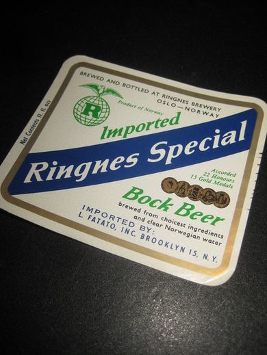 RINGNES SPESIAL BOCK BEER, 50 tallet.