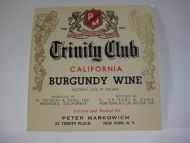 Trinity Club BURGUNDY WINE.