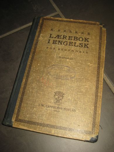 BREKKE: LÆREBOK I ENGELSK. A-utgaven. 1936.