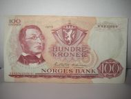 1973, 100 kroner, Nr W8810909.