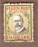 1927, julemerke fra Danmark, brukt