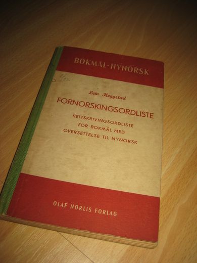 Heggstad: FORNORSKINGSORDLISTE. 1943.